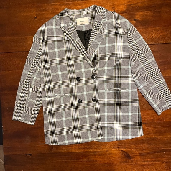 Women's Stadivarius Double Breasted Buttoned Blazer - Picture 13 of 13